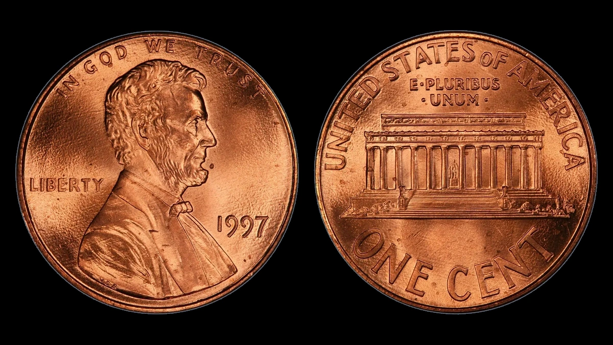 1997 Lincoln Penny: Doubled Ear