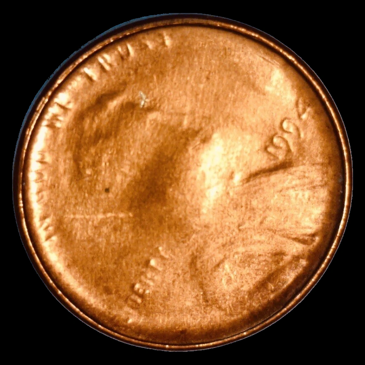 1994 Lincoln Cent (Modern): Brockage