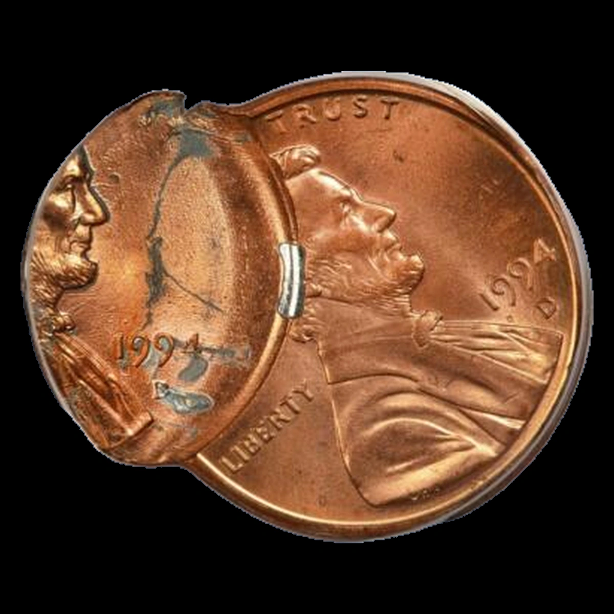 1994 Lincoln Penny: Off-Center Second Strike