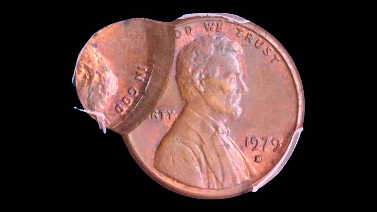 1979 Lincoln Penny: Double Strike, Second Off Center