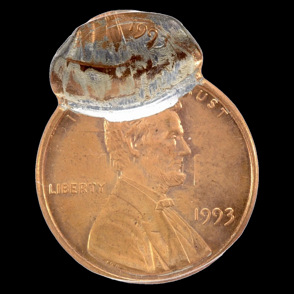 1993 Lincoln Penny: Double Strike with Displaced Impression