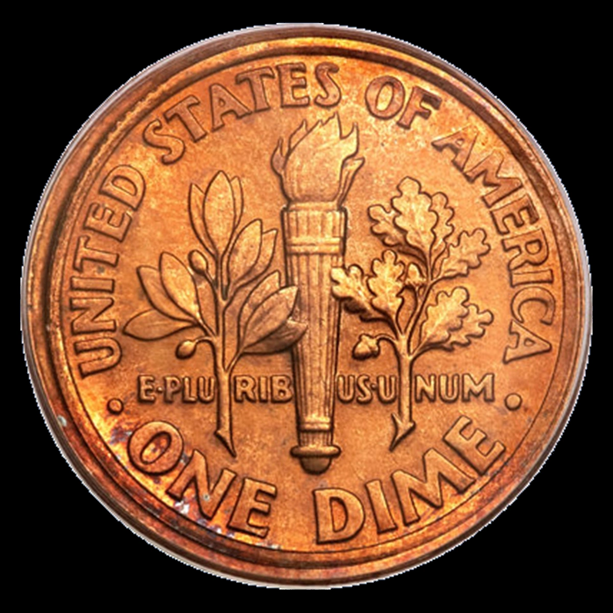 1993 Lincoln Penny: Cent Obverse with Dime Reverse