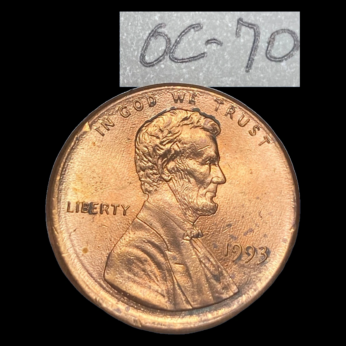 1993 Lincoln Penny: Off-Center Strike
