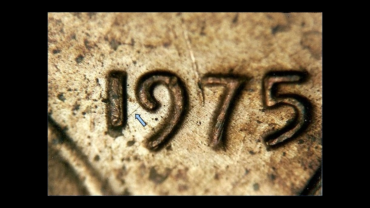 1975 Lincoln Penny: Doubled Die Obverse