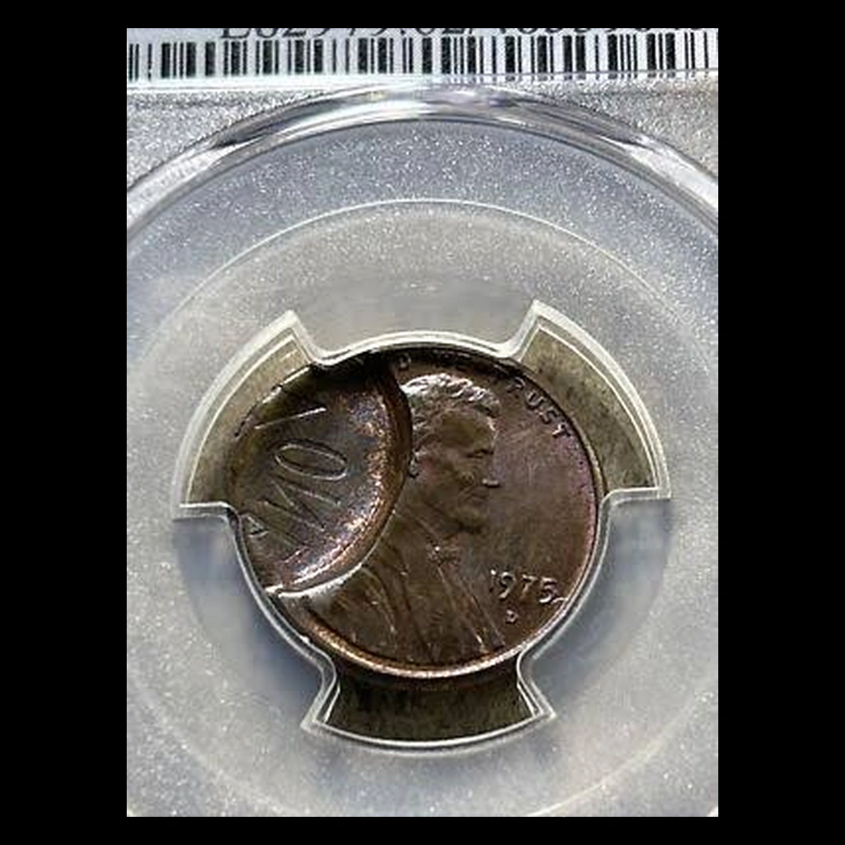 1975 Lincoln Cent (Modern): Brockage