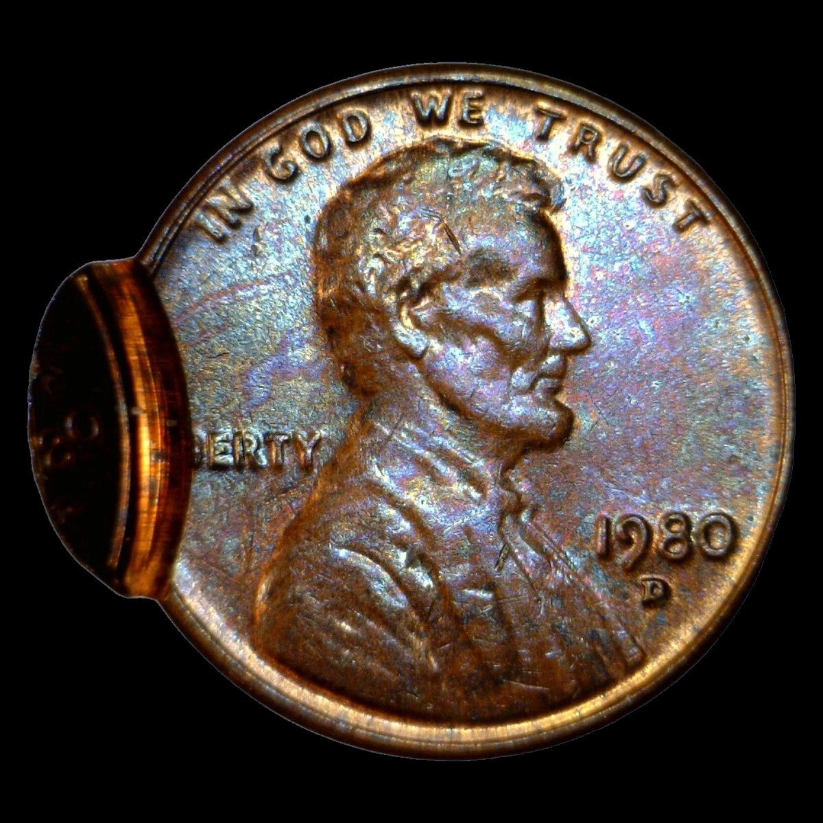 1980 Lincoln Penny: Double Strike with Uniface Second Strike