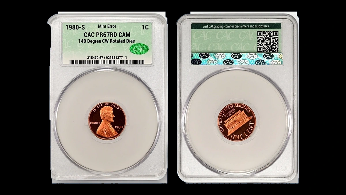 1980 Lincoln Cent (Modern): Rotated Dies