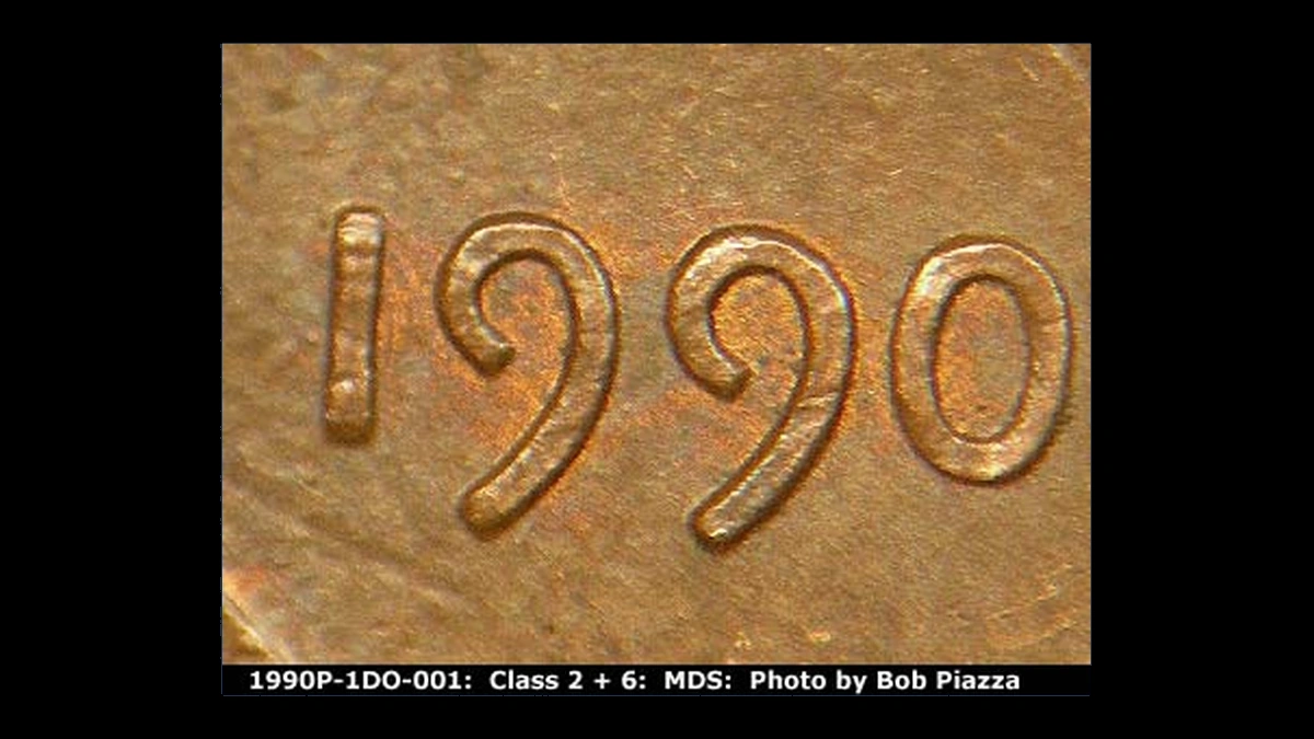 1990 Lincoln Penny: Doubled Die Obverse