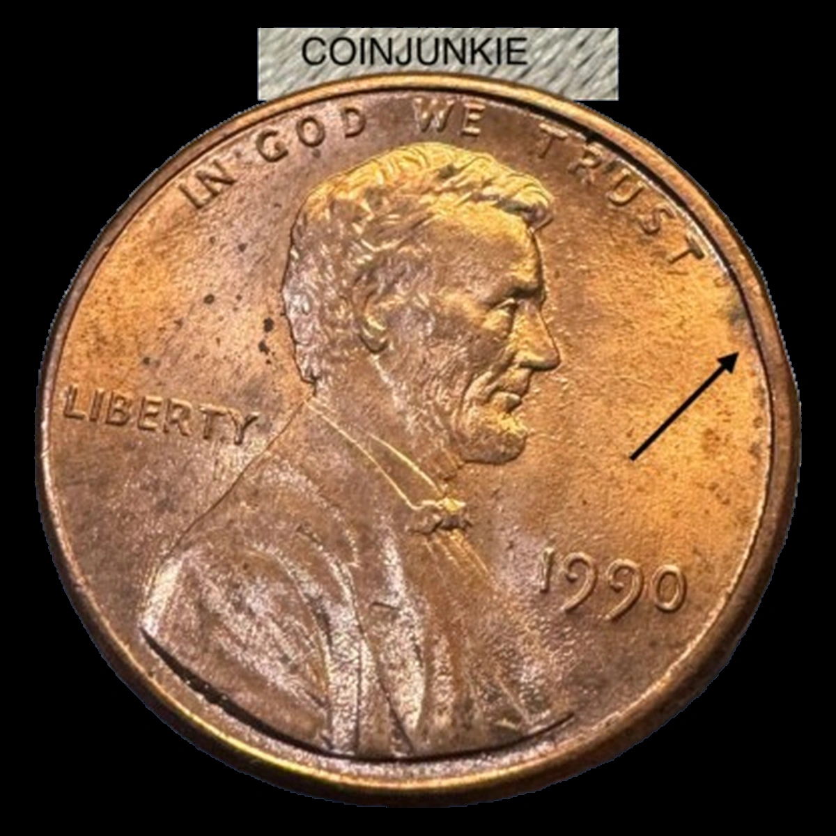 1990 Lincoln Penny: BIE / Die Cracks and Chips