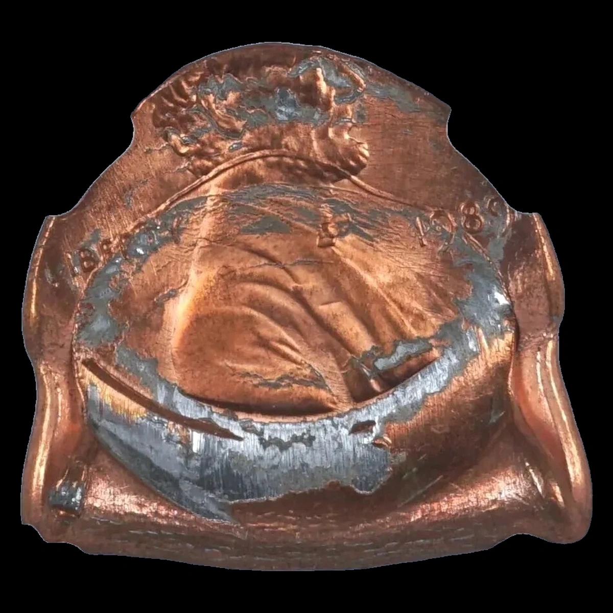 1989 Lincoln Penny: Fold-Over Strike