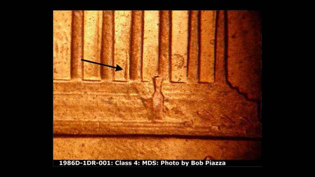 1986 Lincoln Cent (Modern): Doubled Die Reverse