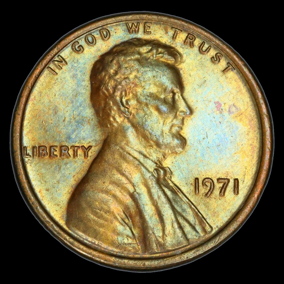 1971 Lincoln Penny: Doubled Die Obverse