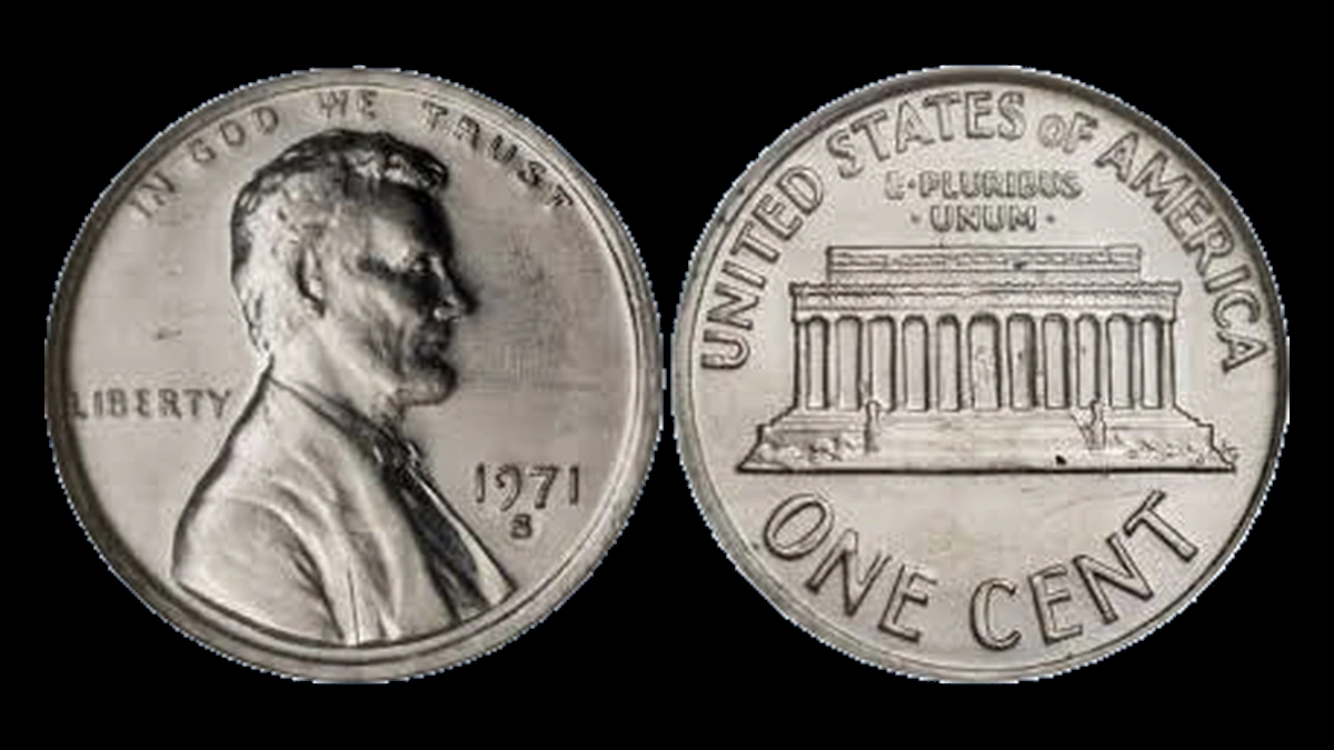 1971 Lincoln Cent (Modern): Wrong Planchet