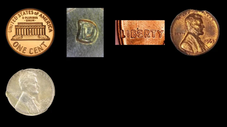 1963 Penny Errors — error coin photographs