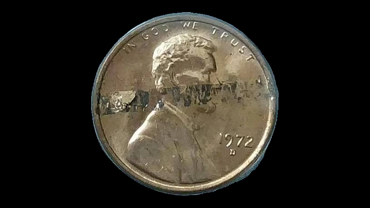 1972 Lincoln Cent (Modern): Lamination