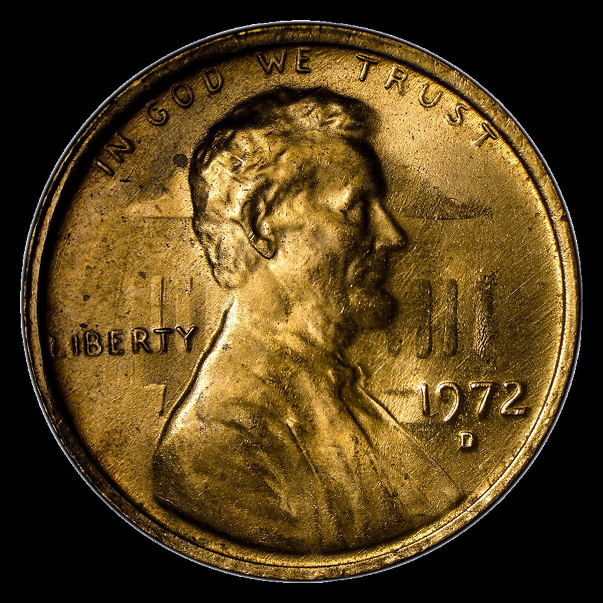 1972 Lincoln Cent (Modern): Die Clash