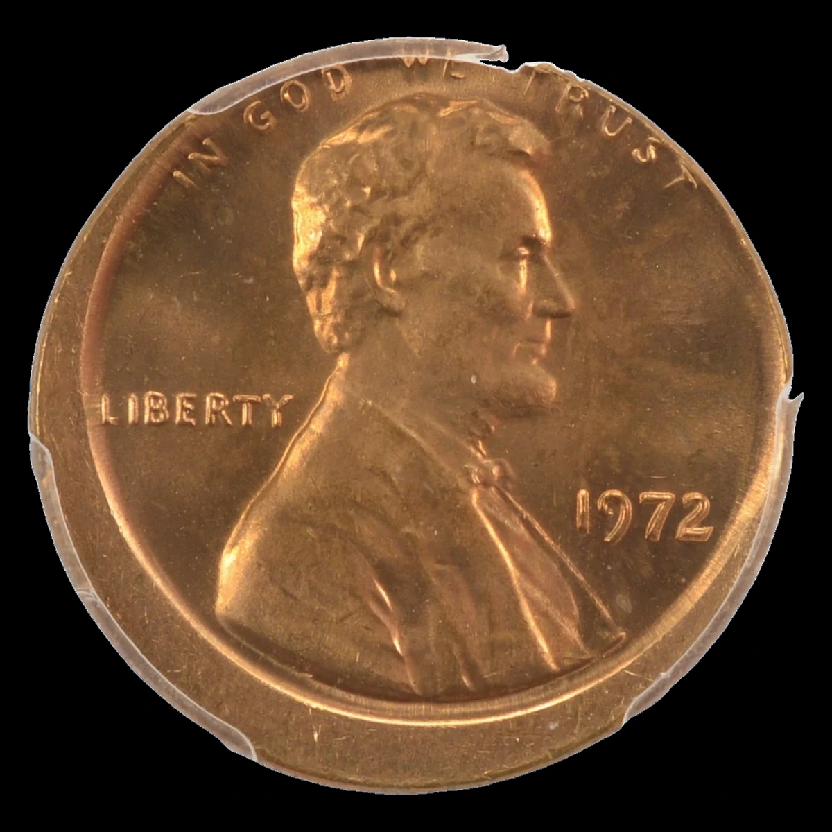 1972 Lincoln Penny: Off-Center Strike