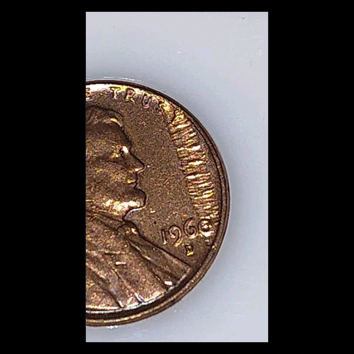 1960 Lincoln Cent (Modern): Struck Through