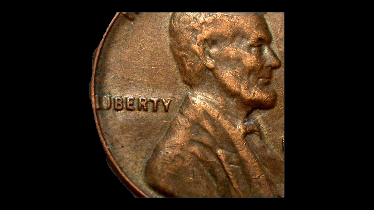 1955 Wheat Penny: BIE Die Break