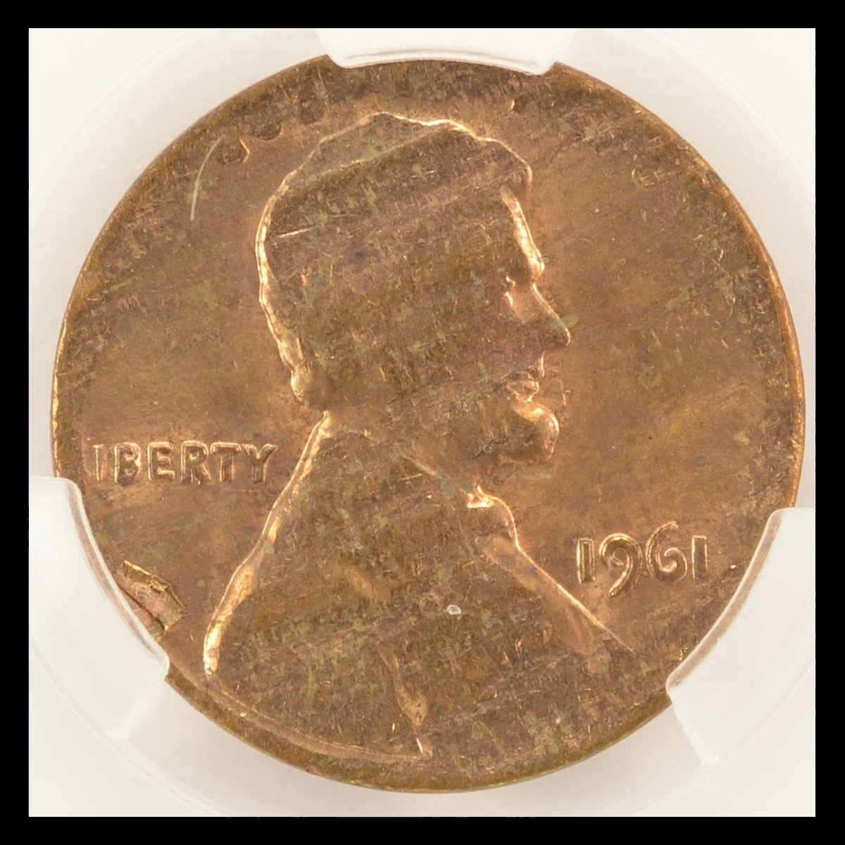 1961 Lincoln Penny: Struck on a Split Planchet