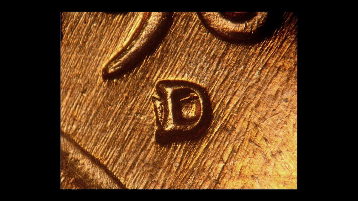 1961 Lincoln Penny: D over a Sideways D