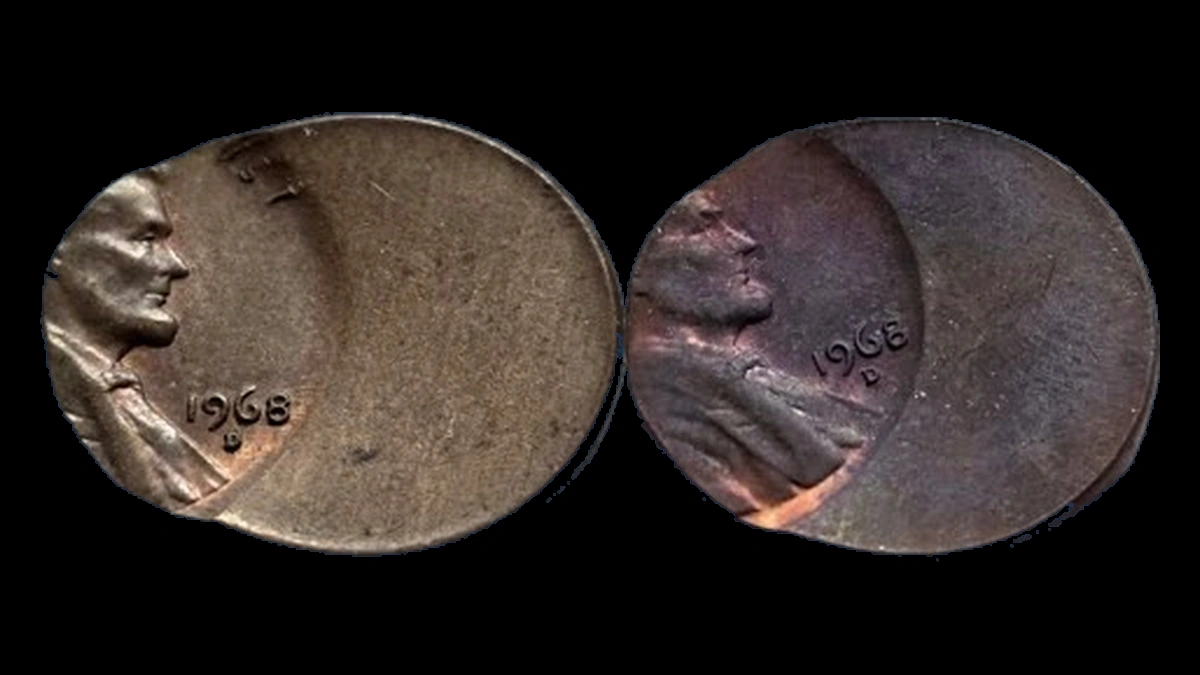 1968 Lincoln Penny: Off-Center Strike