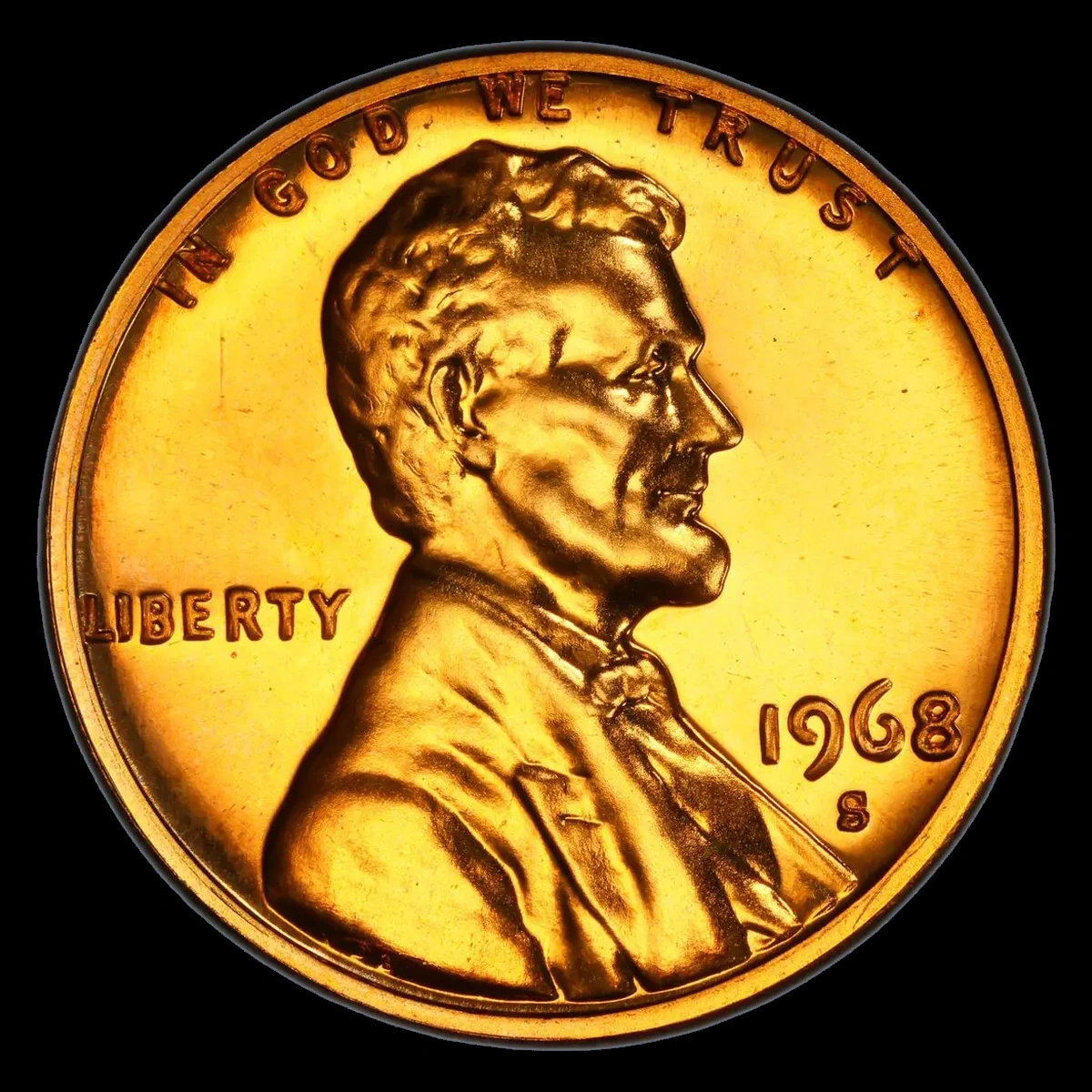 1968 Lincoln Penny: Proof Doubled Die Obverse