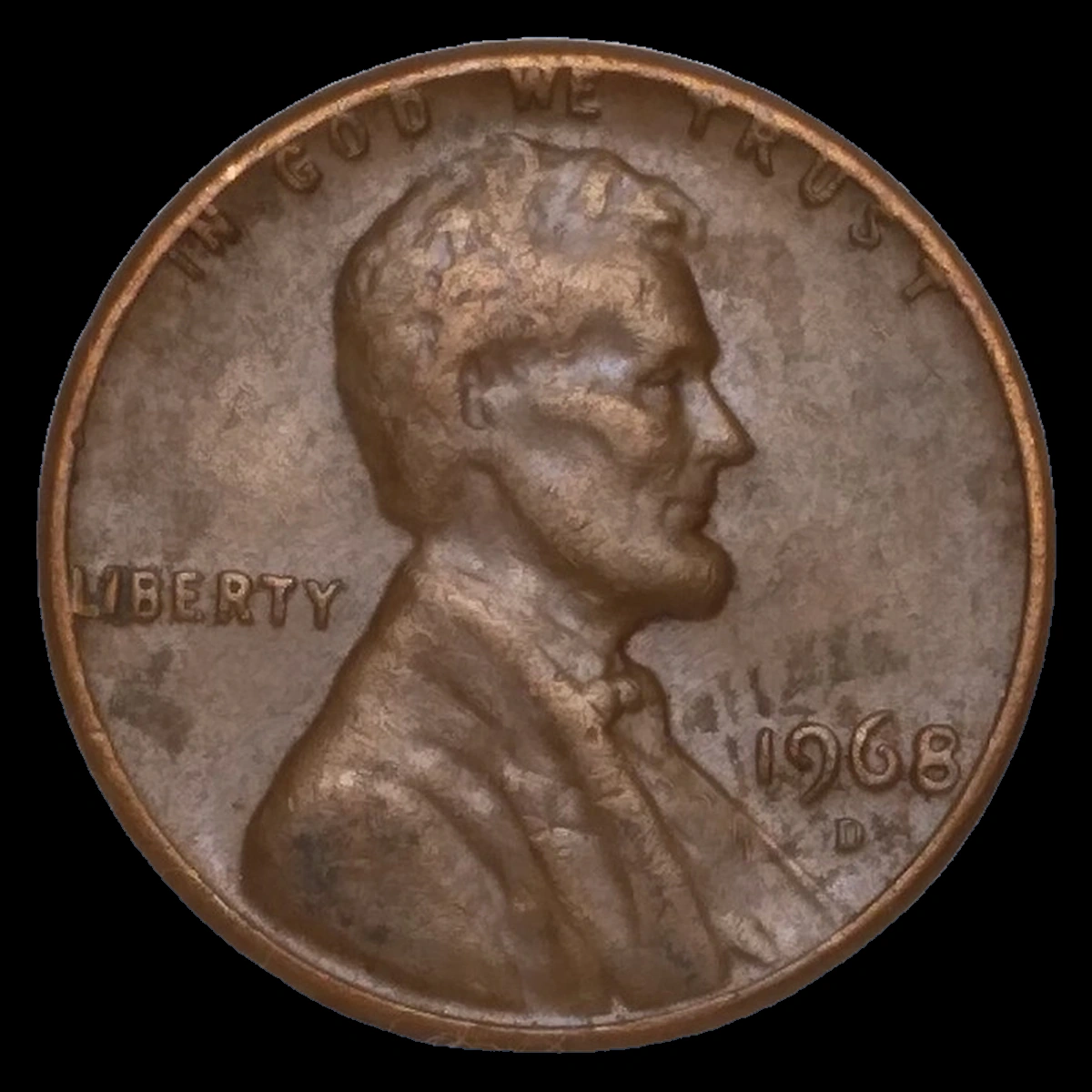 1968 Lincoln Cent (Modern): Die Clash