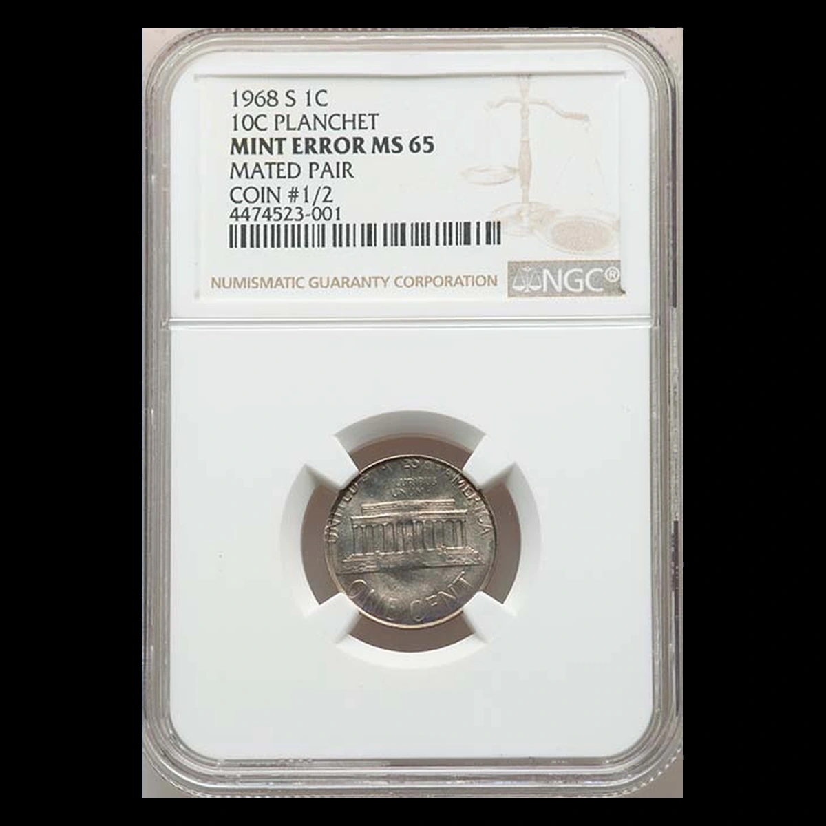 1968 Lincoln Cent (Modern): Mated Pair