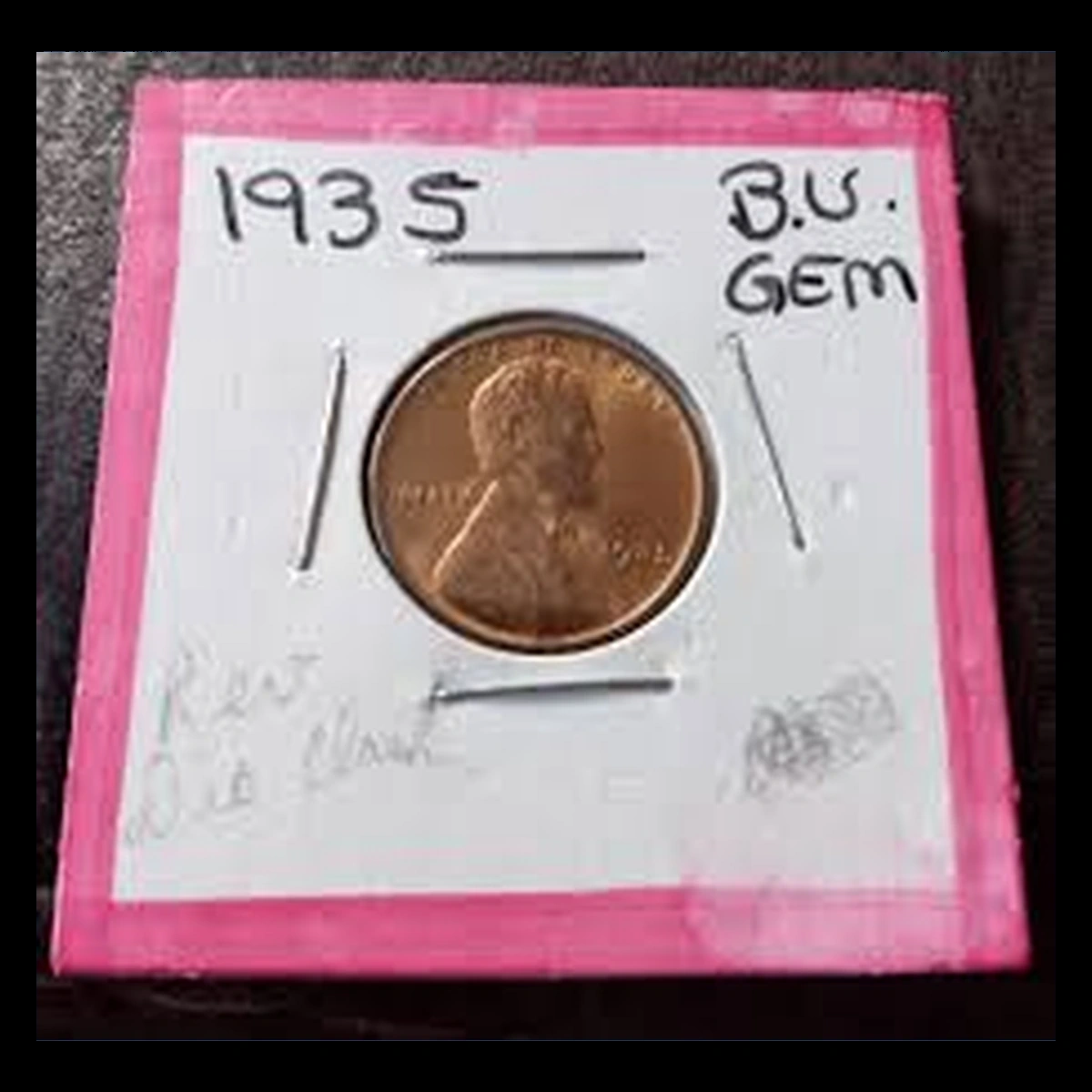 1935 Lincoln Cent (Wheat Reverse): Die Clash