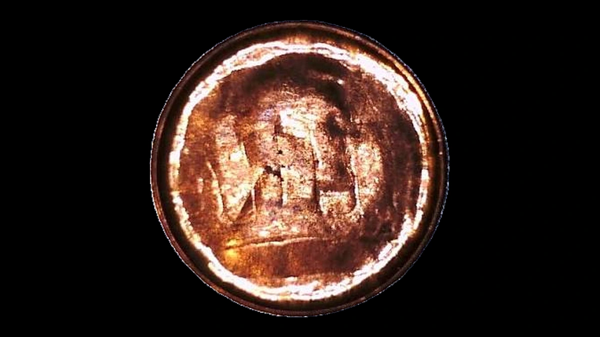 1973 Lincoln Cent (Modern): Struck Through Capped Die