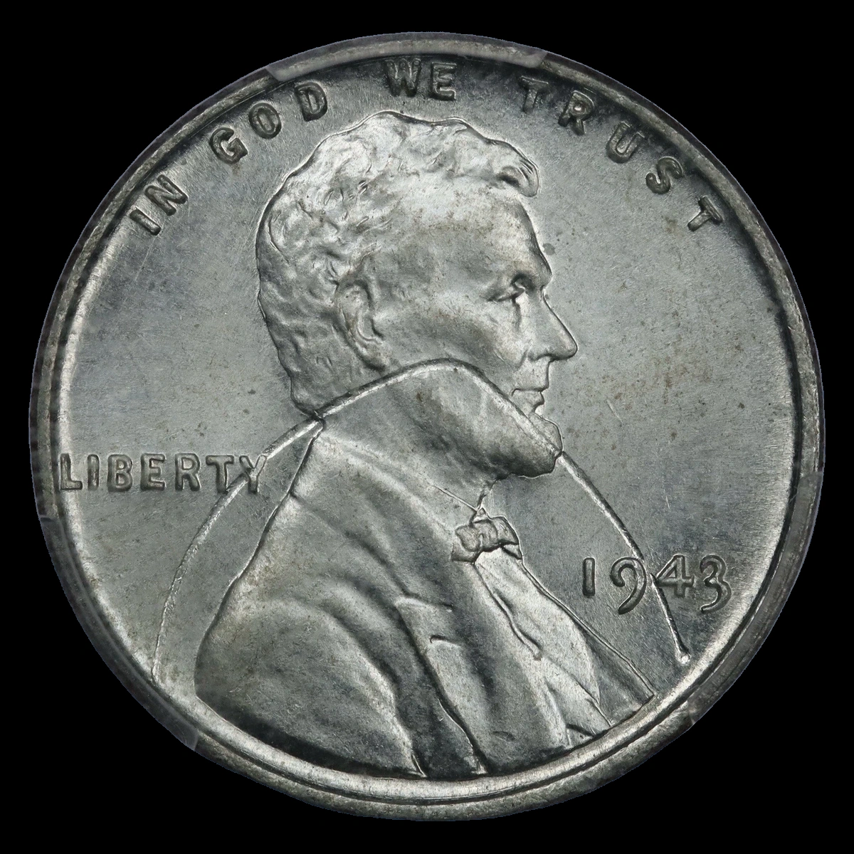 1943 Wheat Penny: Struck-Through Error
