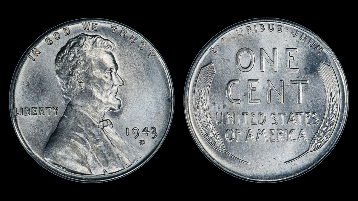 1943 Wheat Penny: Repunched Mintmark