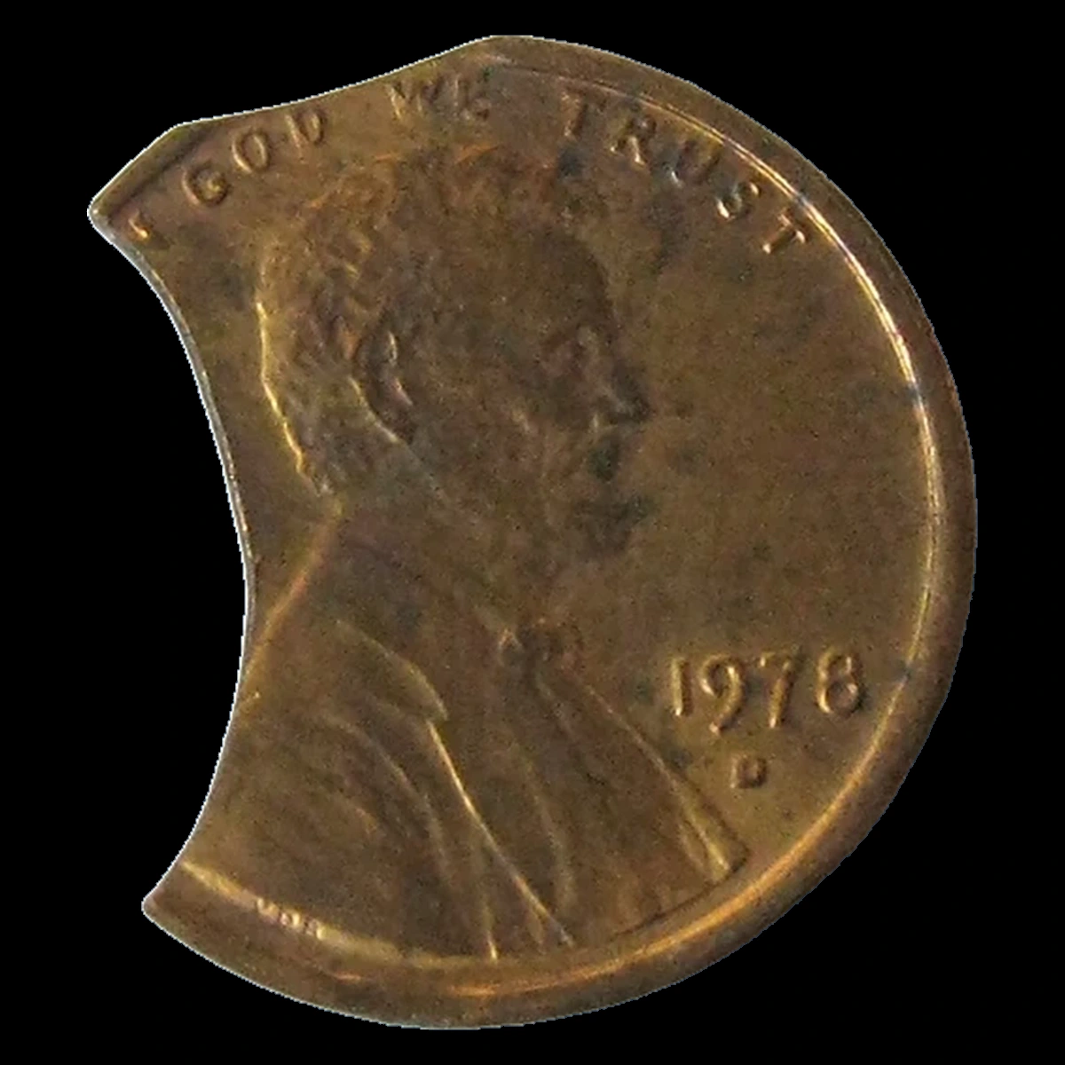 1978 Lincoln Penny: Clipped Planchet