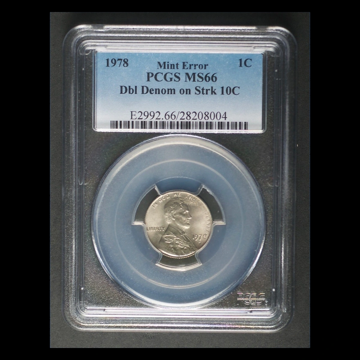1978 Lincoln Cent (Modern): Overstrike / Double Denomination