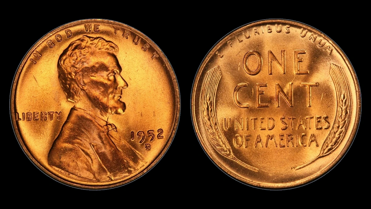 1952 Wheat Penny: Over-Mintmark