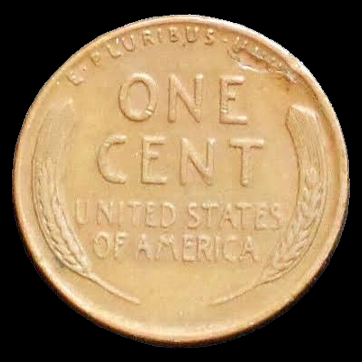 1952 Lincoln Cent (Wheat Reverse): Lamination