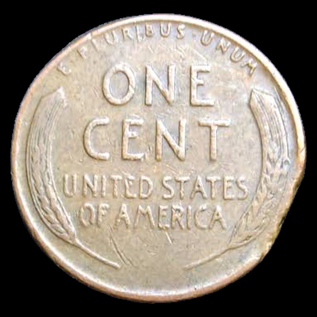 1952 Lincoln Cent (Wheat Reverse): Clipped Planchet
