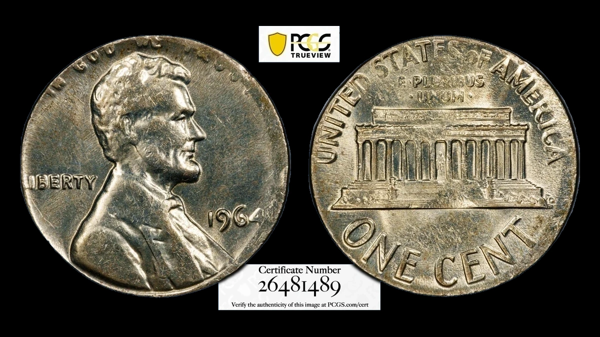 1964 Lincoln Penny: Struck on a Silver Dime Blank