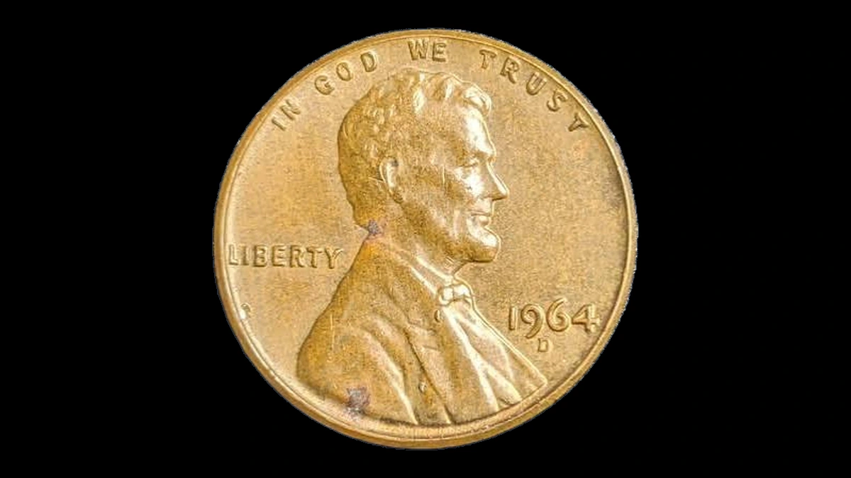 1964 Lincoln Cent (Modern): Die Break
