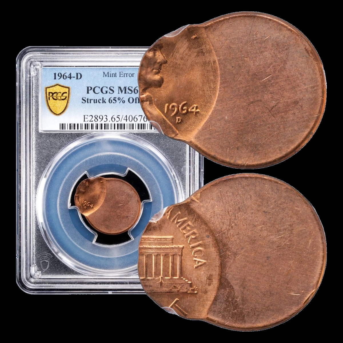 1964 Lincoln Penny: Off-Center Strike