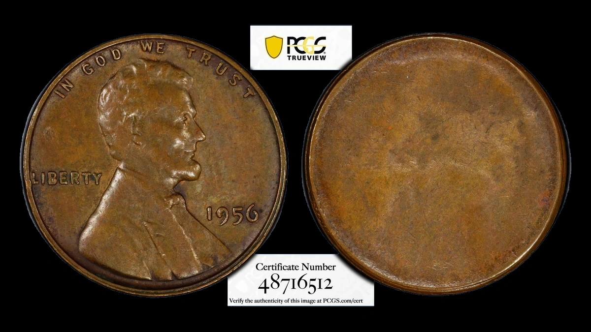 1956 Lincoln Cent (Wheat Reverse): Uniface