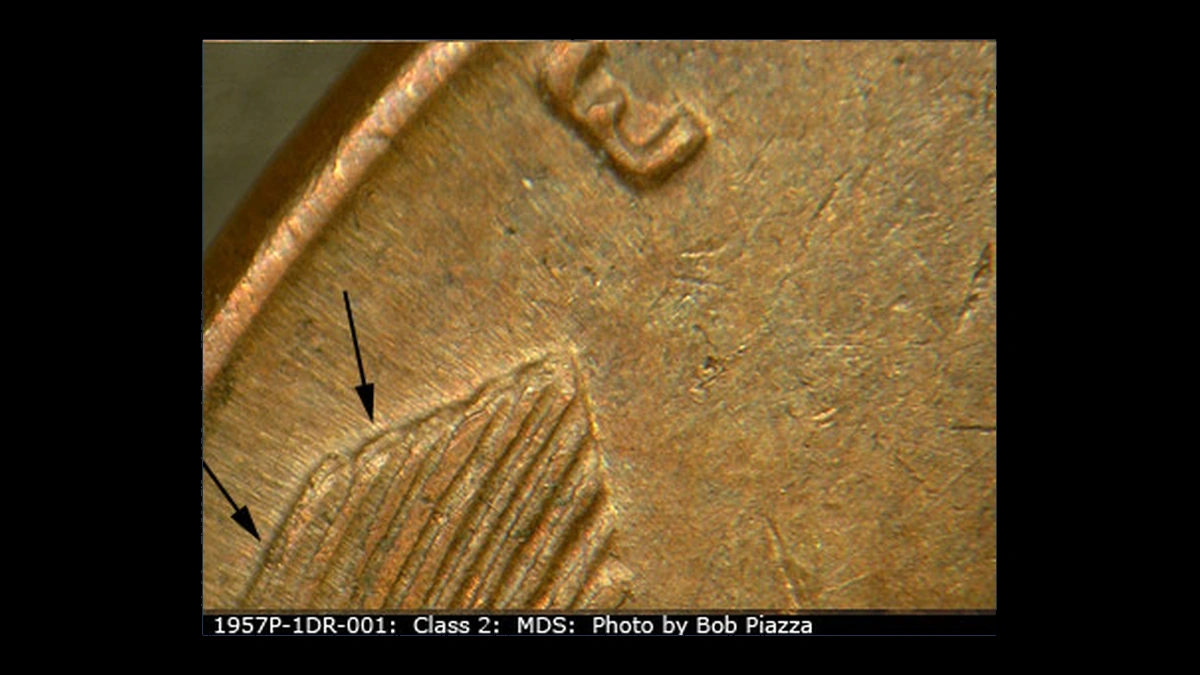 1957 Wheat Penny: Doubled Die Reverse