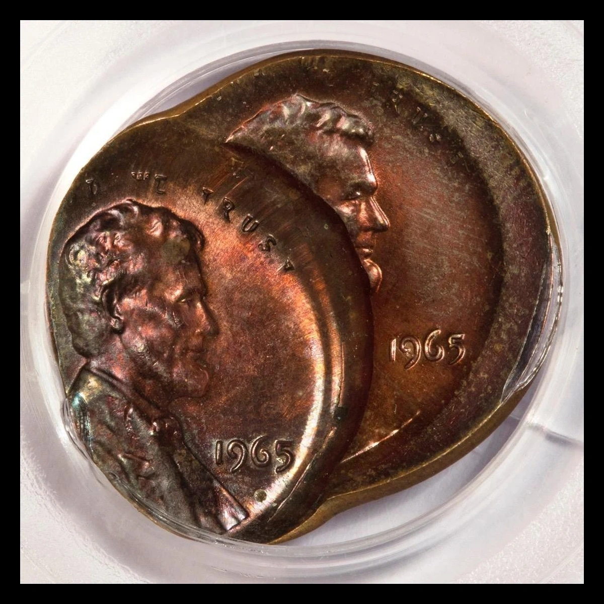 1965 Lincoln Penny: Double Strike with Broadstrike