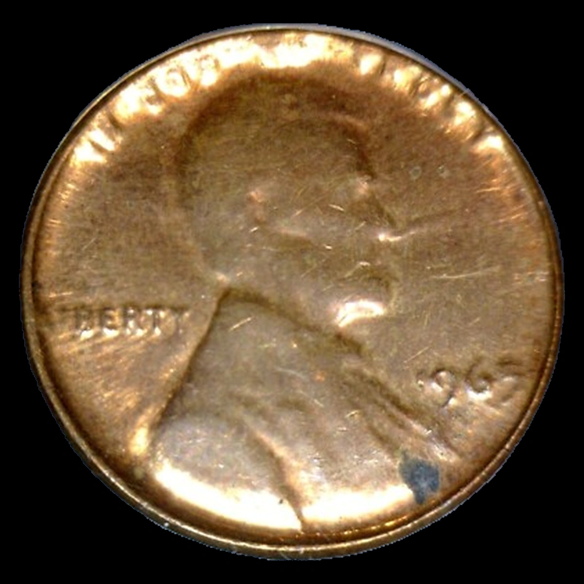 1965 Lincoln Penny: Die Cap / Capped-Die Strike