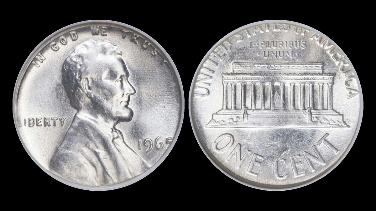 1965 Lincoln Penny: Struck on a Dime Planchet