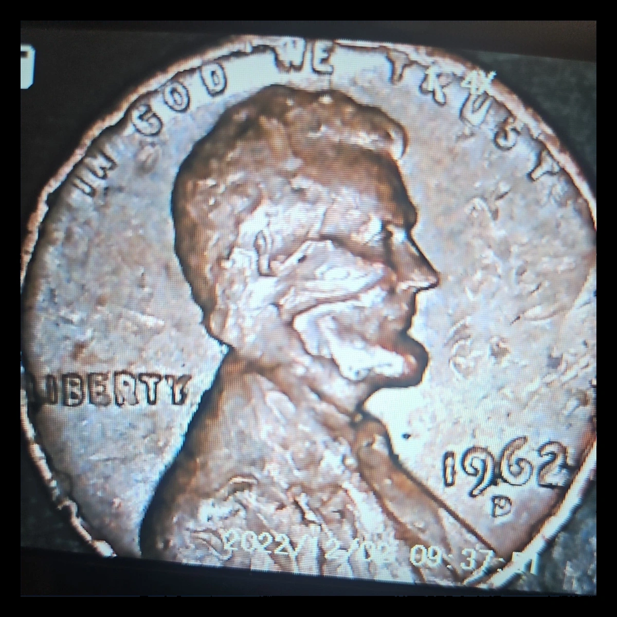 1962 Lincoln Cent (Modern): Planchet Flaw