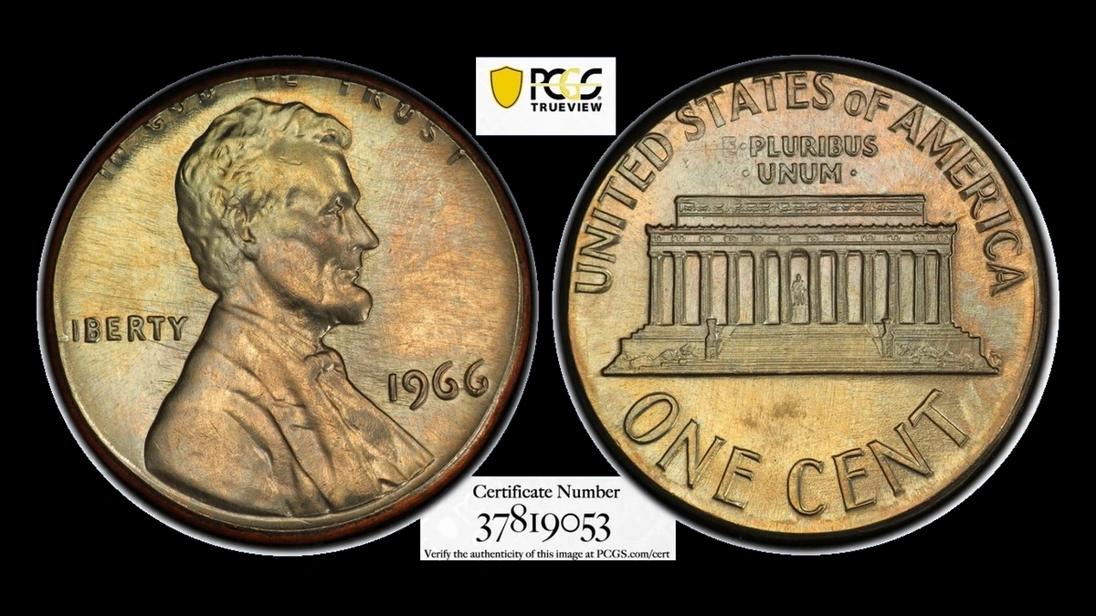 1966 Lincoln Penny: Struck on a Clad Dime Blank