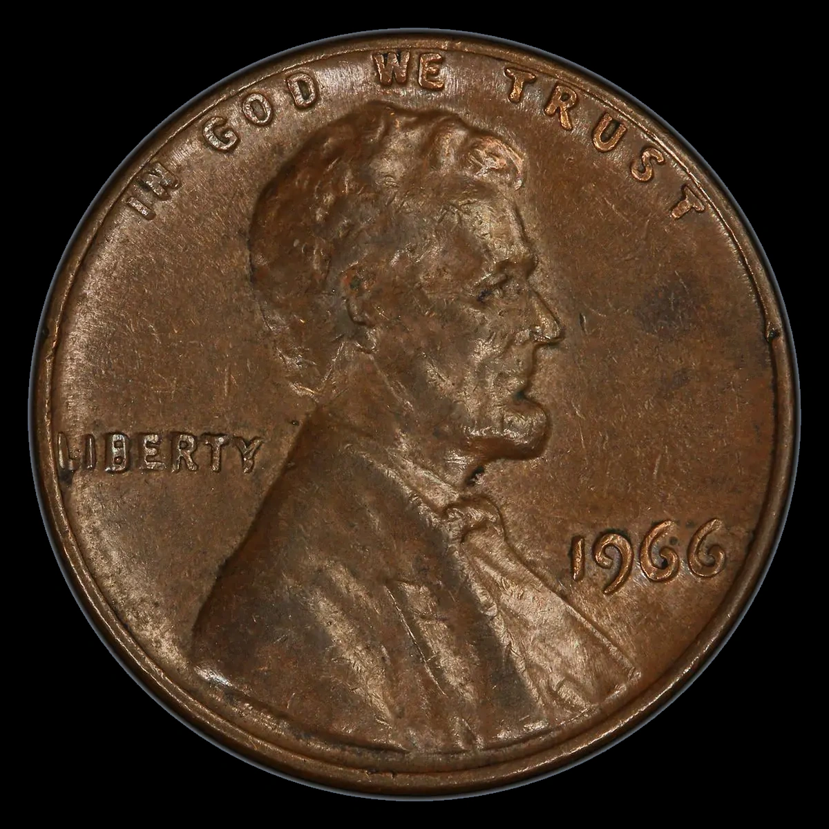 1966 Lincoln Penny: Doubled Die Obverse