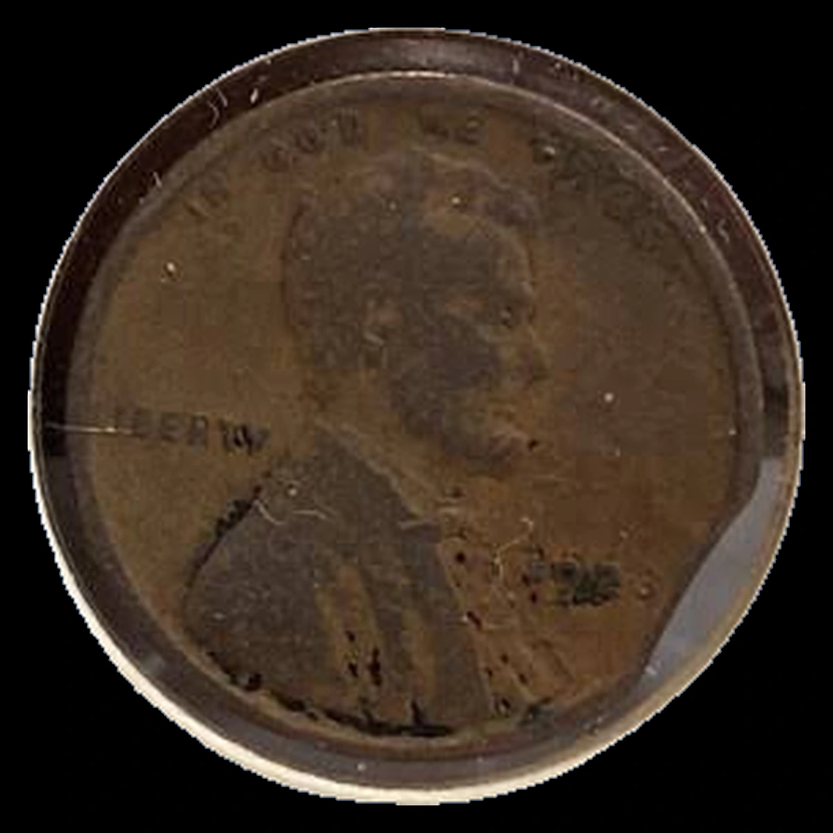 1923 Lincoln Cent (Wheat Reverse): Clipped Planchet